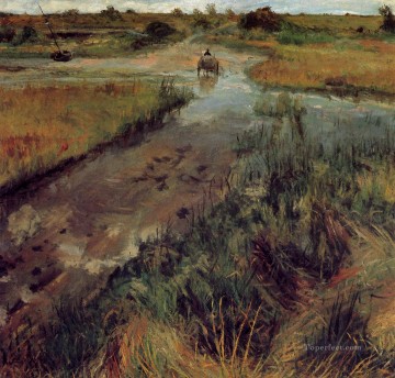  1895 Obras - Arroyo hinchado en Shinnecock 1895 William Merritt Chase